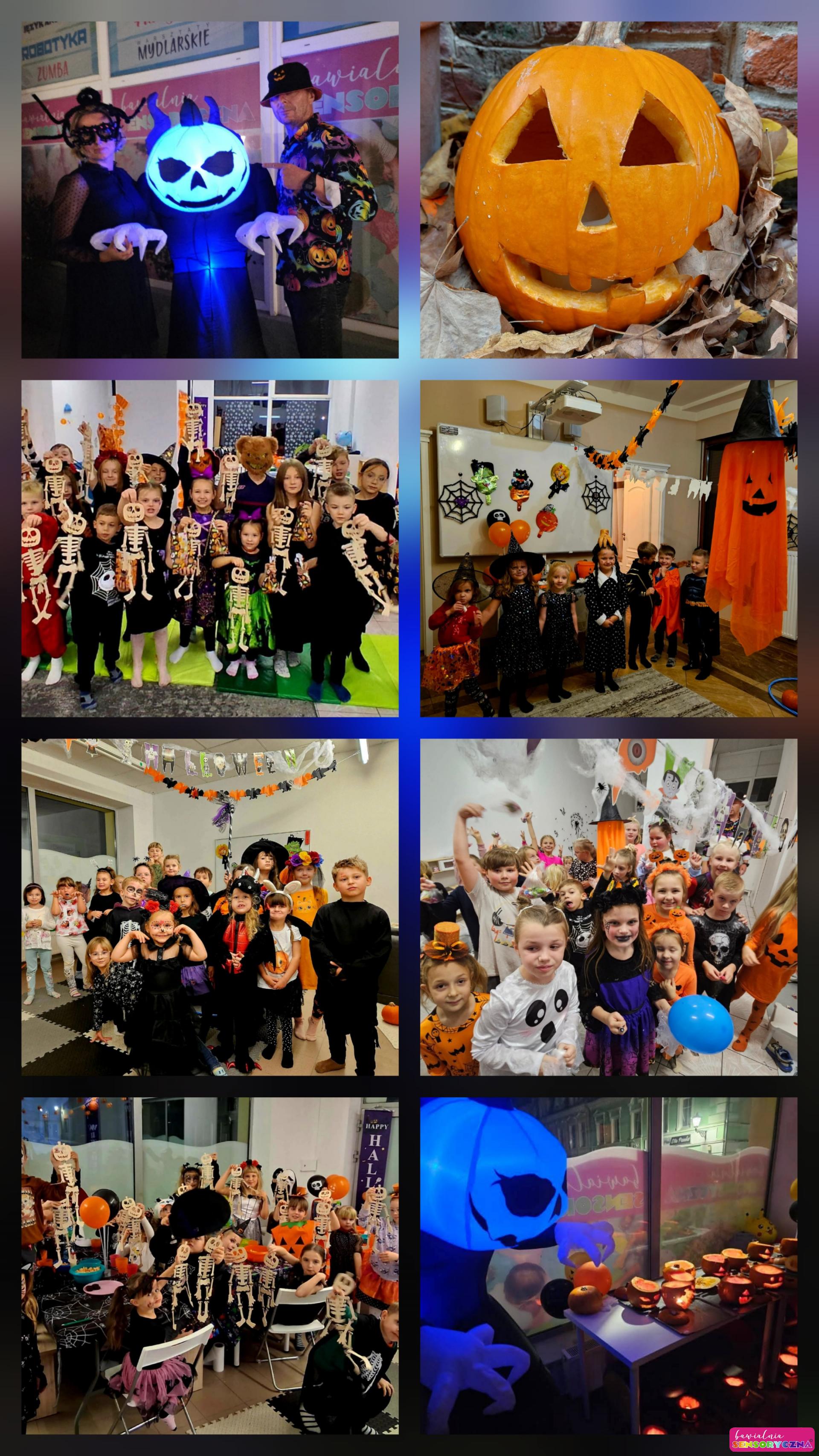 Halloween Party w Chojnowie, Chocianowie i Jaworze, dynie , dzieci i dorośli w przebraniach.