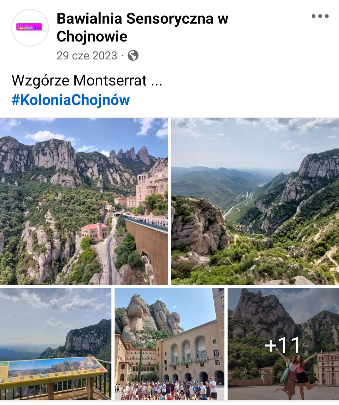 Widoki klasztoru Montserrat, kolonia