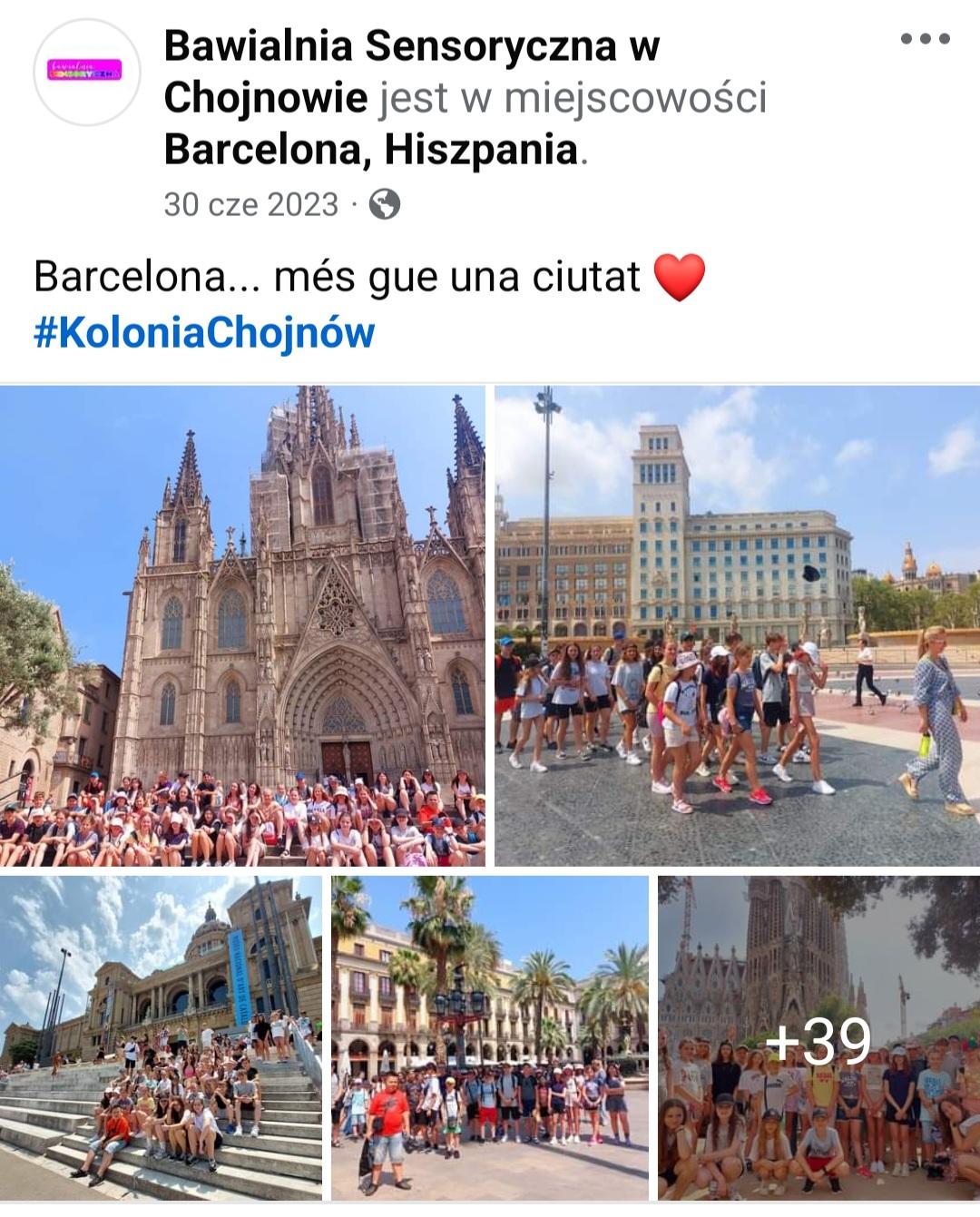 Barcelona, zdjęcia grupowe, kolonia