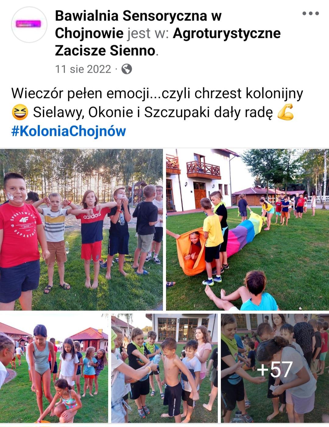 Chrzest kolonijny, dzieci, zabawa