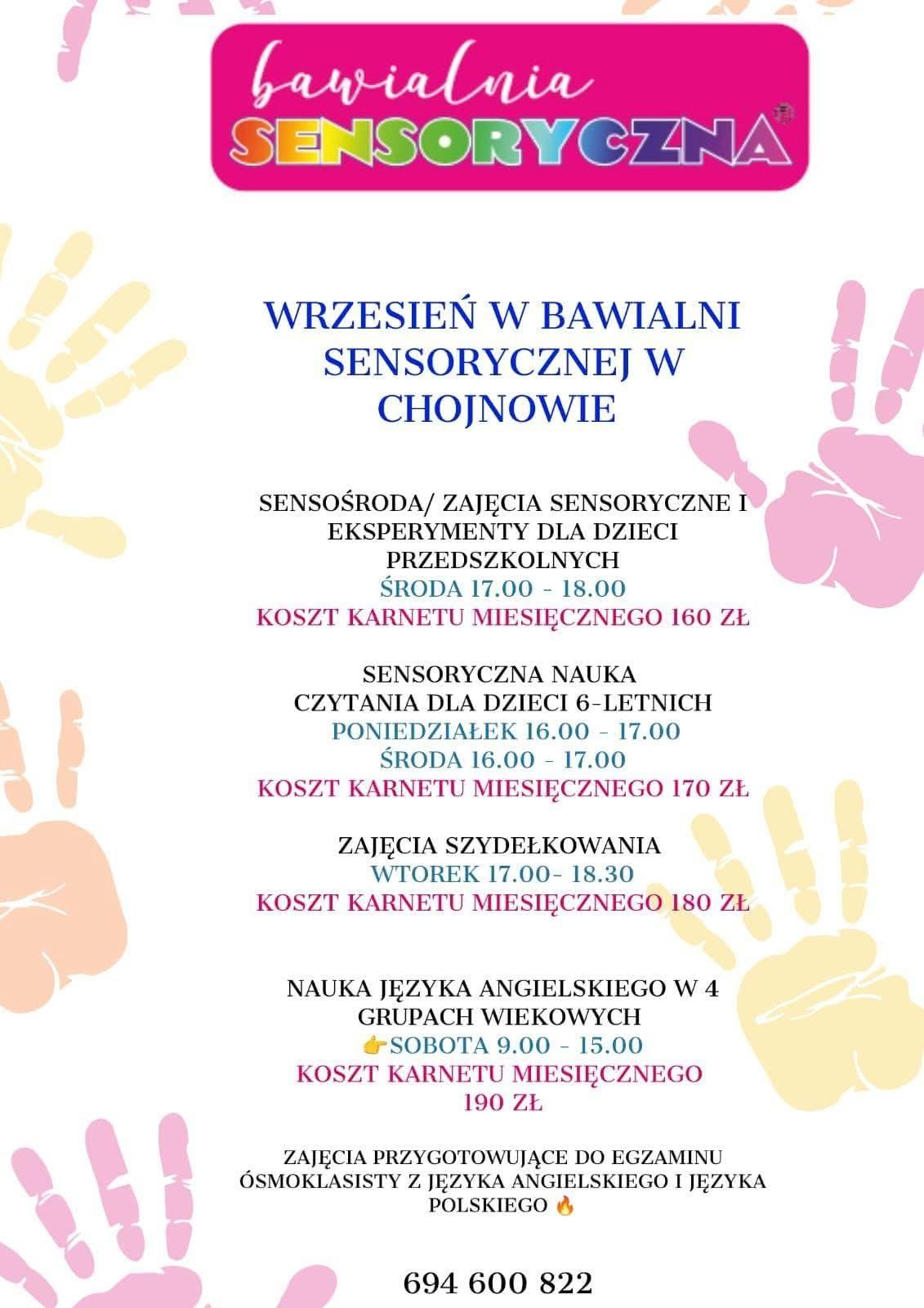 Plakat rekrutacyjne zajęcia